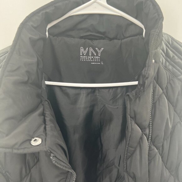 Marc New York Andrew Marc Performance Black Puffer Vest size Large - Picture 8 of 8
